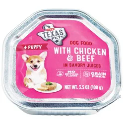 H-E-B Texas Pets Chicken & Beef in Savory Juices Wet Puppy Food