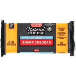 H-E-B Reduced Fat Sharp Cheddar Cheese