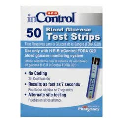 H-E-B InControl Blood Glucose FORA G20 Test Strips