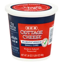 H-E-B Small Curd Cottage Cheese