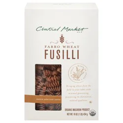 Central Market Organic Single Heritage Grain Farro Wheat Fusilli Pasta