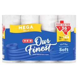H-E-B Our Finest Ultra Soft Toilet Paper - Texas-Size Pack