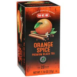H-E-B Orange Spice Premium Black Tea Bags