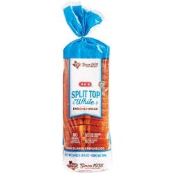 H-E-B Split Top White Enriched Sliced Bread