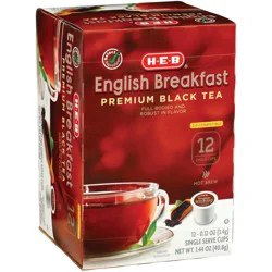 H-E-B English Breakfast Black Tea Single Serve Cups