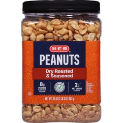 H-E-B Seasoned Dry Roasted Peanuts