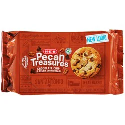 H-E-B Pecan Treasures Chocolate Chip Shortbread Cookies