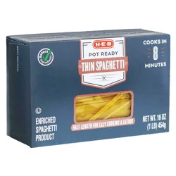 H-E-B Pot Ready Thin Spaghetti