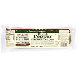 Central Market Natural Black Pepper Uncured Bacon