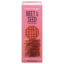 Central Market Beet & Seed Crackers