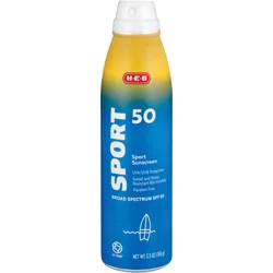 H-E-B Sport Broad Spectrum Sunscreen Spray – SPF 50
