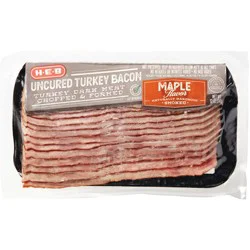 H-E-B Maple Flavor Uncured Turkey Bacon
