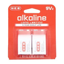 H-E-B Alkaline 9V Batteries
