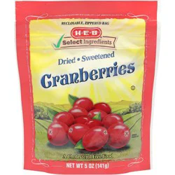 H-E-B Dried Sweetened Cranberries
