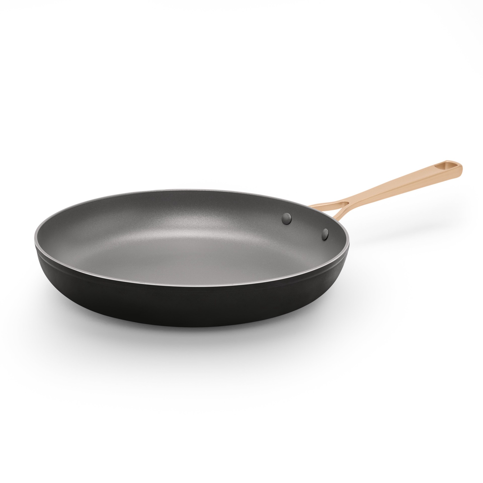 slide 1 of 1, Kitchen & Table by H-E-B Non-Stick Fry Pan - Classic Black, 12 in