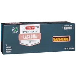 H-E-B Oven Ready Lasagna