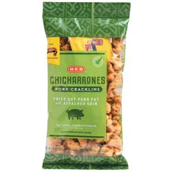 H-E-B Chicharrones Pork Cracklins & Hot Sauce Packet