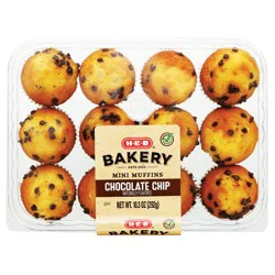 H-E-B Bakery Chocolate Chip Mini Muffins
