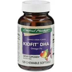 Central Market Kidfit DHA Omega-3's Chewable Softgels - Orange Creme Flavor