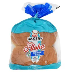 H-E-B Bakery Sweet Aloha Hamburger Buns