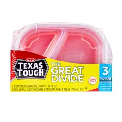 H-E-B Texas Tough The Great Divide Food Storage Containers & Lids