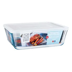Kitchen & Table by H-E-B Tempered Borosilicate Rectangle Baker with Lid