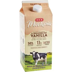 H-E-B Mootopia Lactose Free 2% Reduced Fat Vanilla Milk