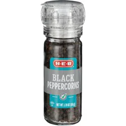 H-E-B Black Peppercorns Grinder