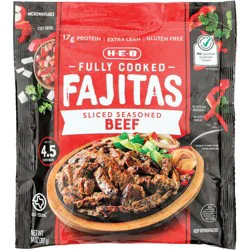 H-E-B Fully Cooked Seasoned Beef Fajitas