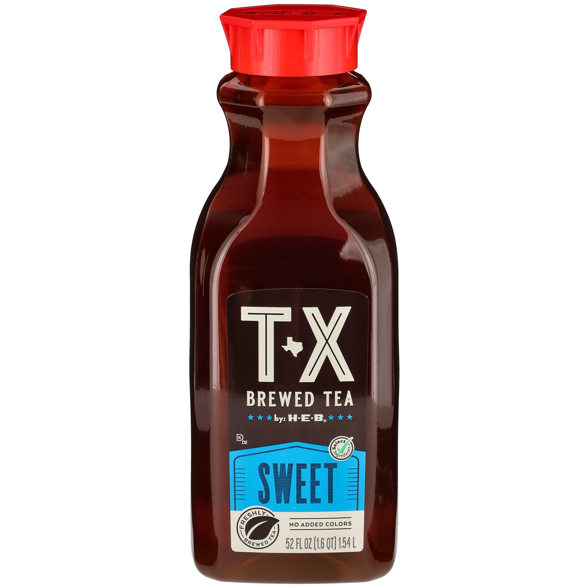 slide 1 of 1, H-E-B TX Brewed Sweet Iced Tea, 52 oz