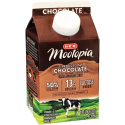 H-E-B Mootopia Lactose-Free 2% Reduced Fat Chocolate Milk