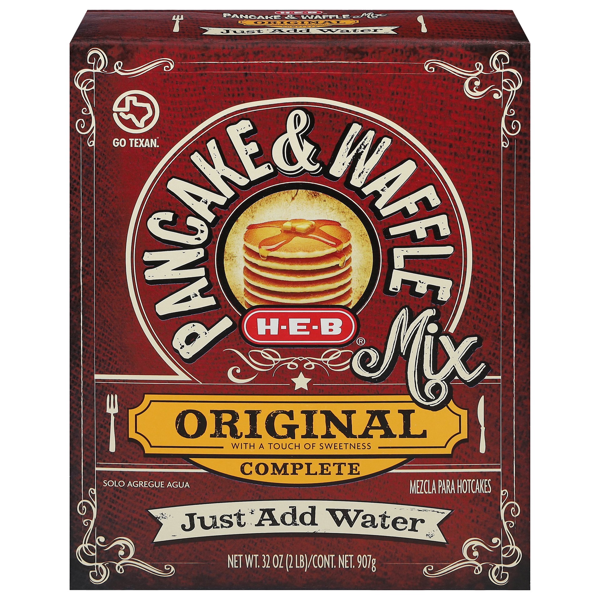 slide 1 of 1, H-E-B Original Complete Pancake & Waffle Mix, 32 oz