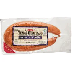 H-E-B Texas Heritage Pork & Beef Smoked Sausage – Pepper Jack Cheese