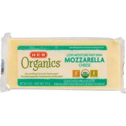 H-E-B Organics Low Moisture Mozzarella Cheese