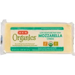 H-E-B Organics Low Moisture Mozzarella Cheese