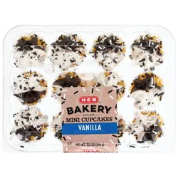 H-E-B Bakery Mini Graduation Cupcakes - Vanilla