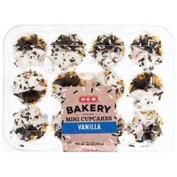 H-E-B Bakery Mini Graduation Cupcakes - Vanilla