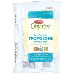 H-E-B Organics Provolone Sliced Cheese