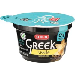 H-E-B 13g Protein Nonfat Greek Yogurt - Vanilla