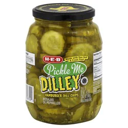 H-E-B Pickle Me Dilley Hamburger Dill Chips