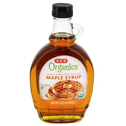 H-E-B Organics Grade A Medium Amber Maple Syrup