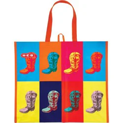 H-E-B Texas Boots Reusable Shopping Bag