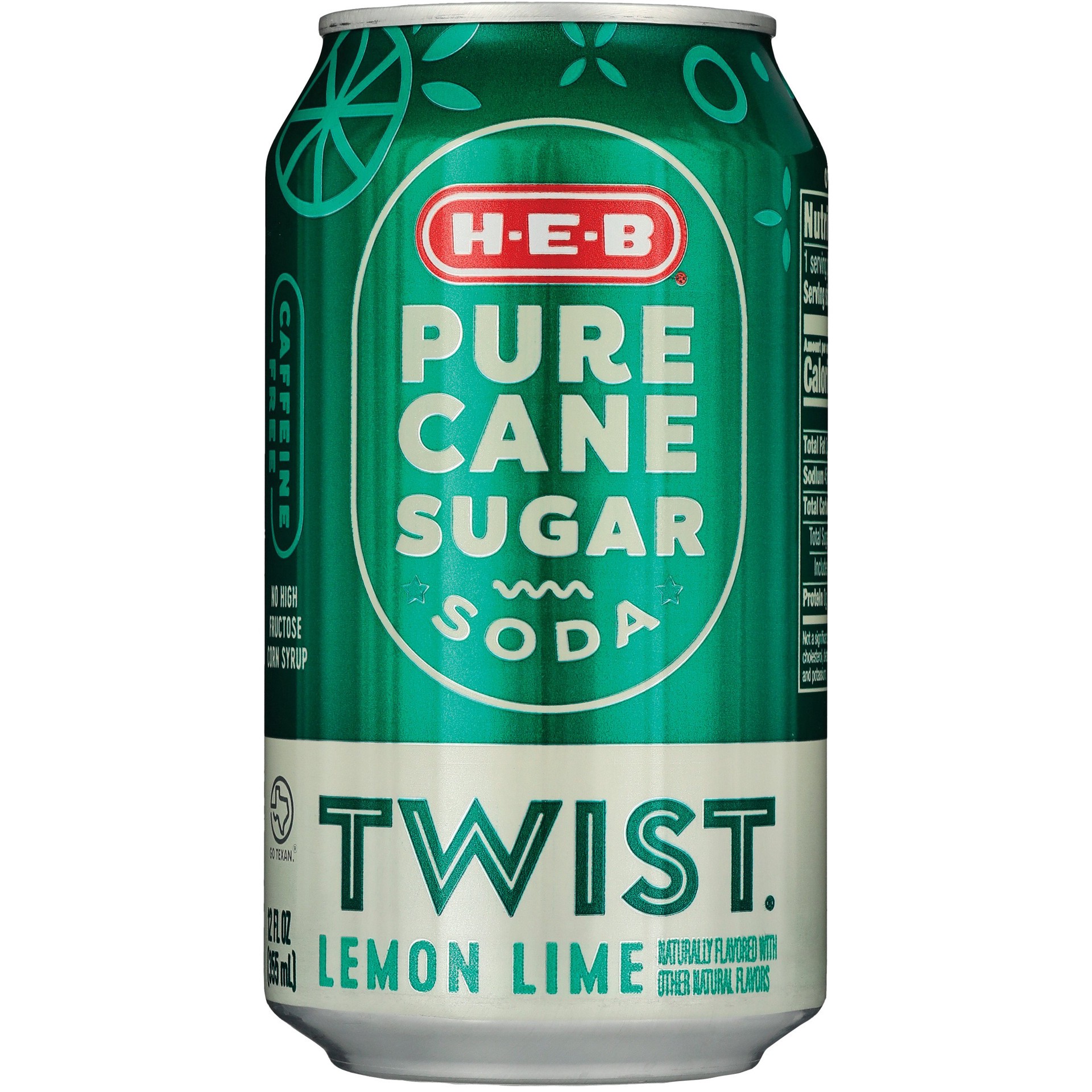 slide 1 of 1, H-E-B Pure Cane Sugar Twist Soda, 20 oz