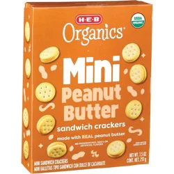 H-E-B Organics Mini Peanut Butter Sandwich Crackers