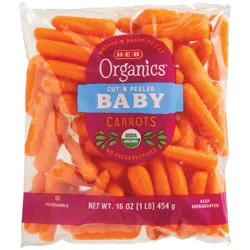 H-E-B Organics Fresh Cut & Peeled Mini Carrots