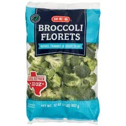 H-E-B Fresh Broccoli Florets - Texas Size Pack
