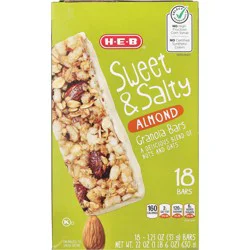 H-E-B Sweet & Salty Almond Granola Bars - Value Pack