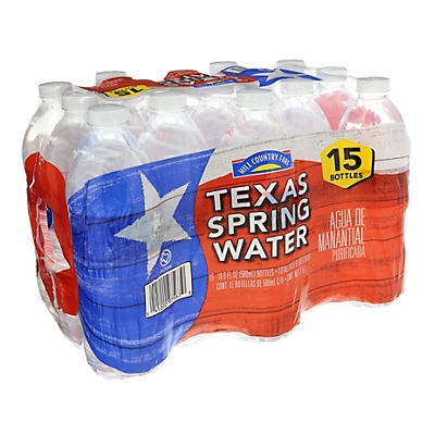 Hill Country Fare Spring Water 8 oz Bottles