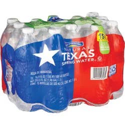 Hill Country Fare Natural Texas Spring Water 15 pk Bottles