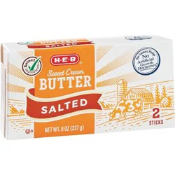 H-E-B Sweet Cream Salted Butter Sticks